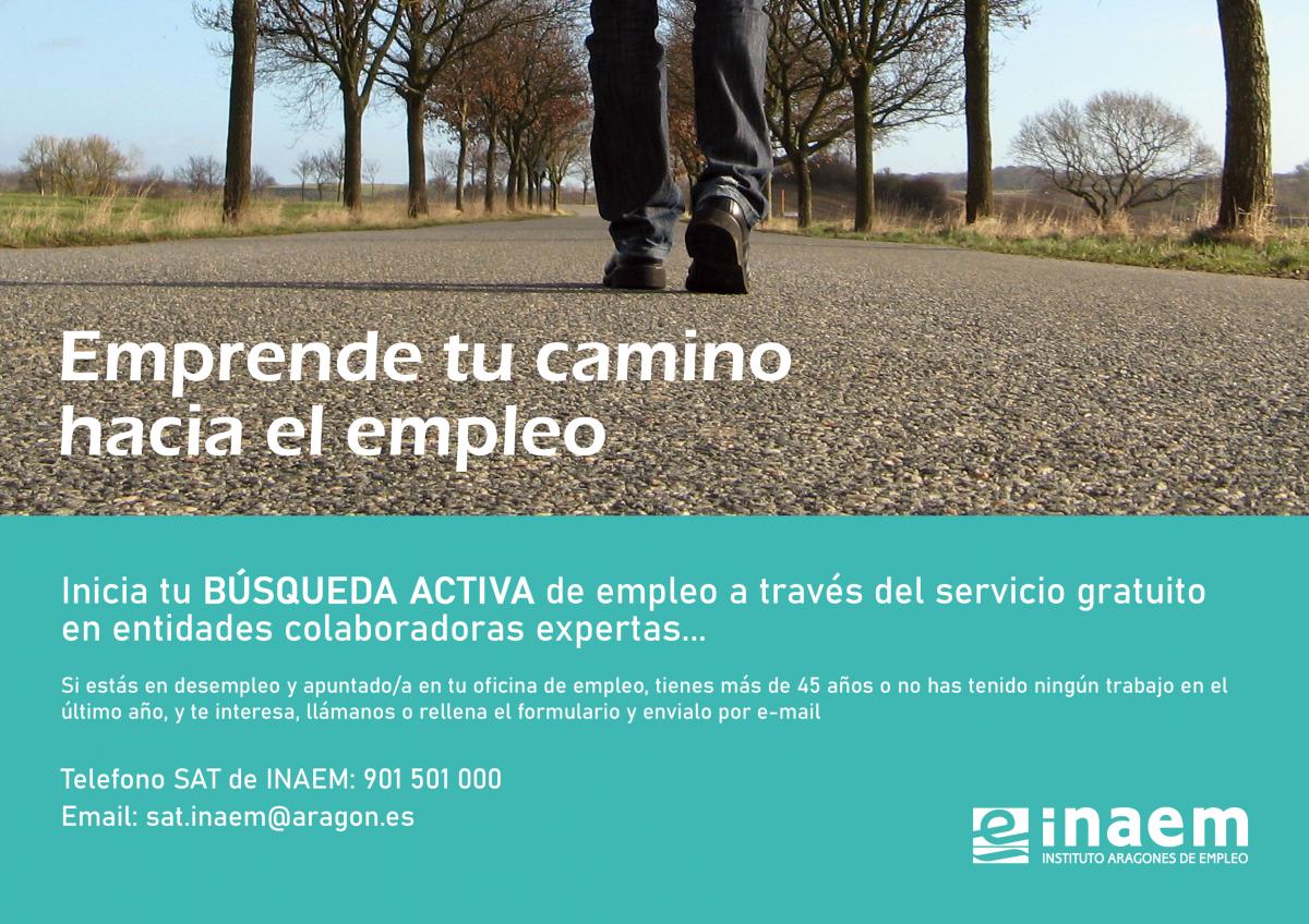 Cartel informativo: Emprende tu camino horizontal