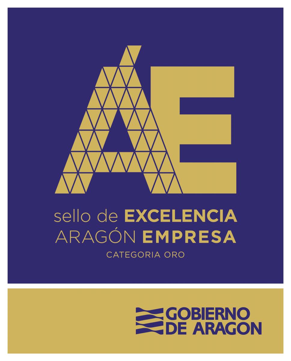 Logo Sello Oro de Excelencia Aragón Empresa